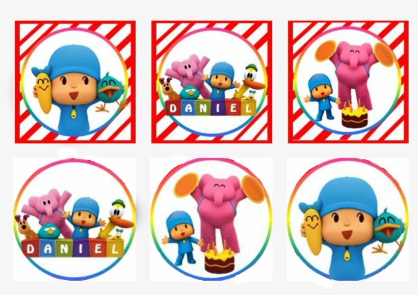 Mama Tinas Style Etiquetas Fiesta Pocoyo Png Pocoyo - Letras Pocoyo, transparent png