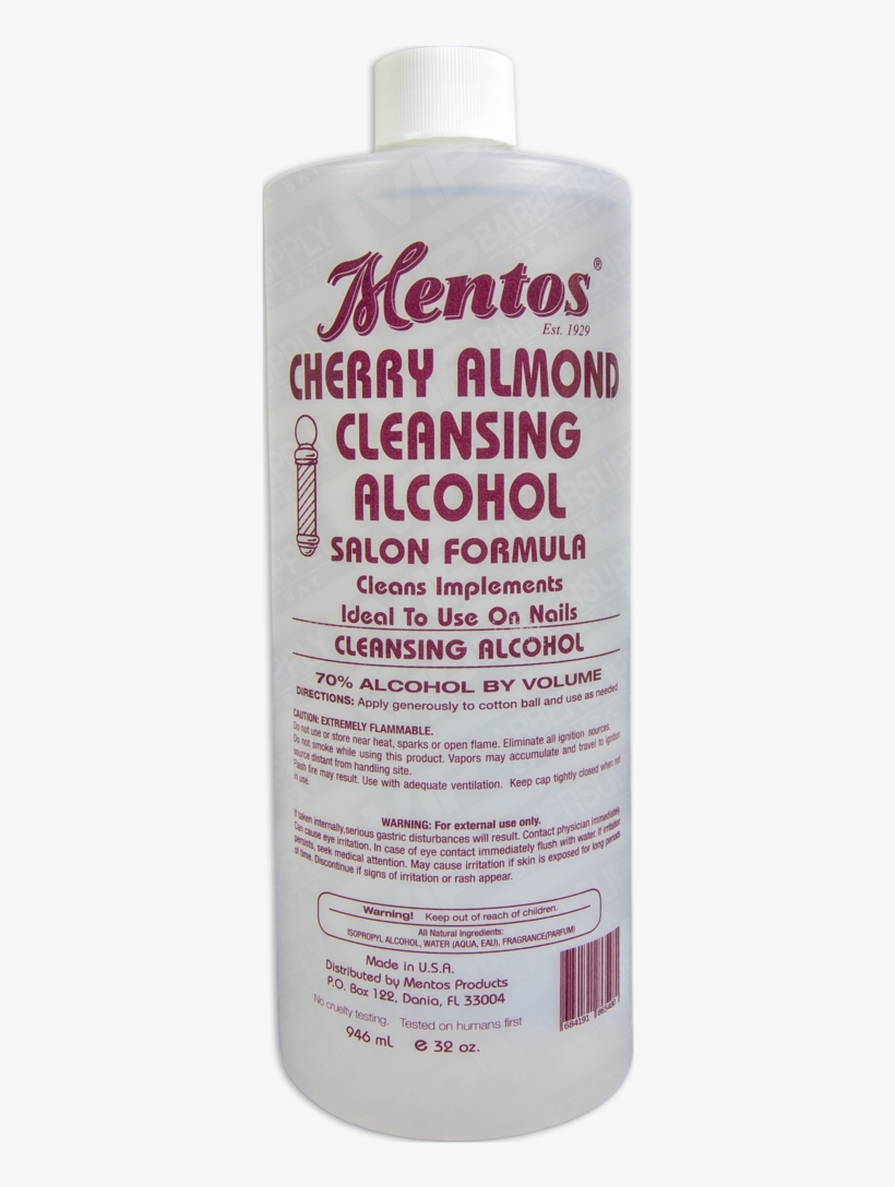 Mentos Cherry Almond Cleansing Alcohol 32oz - Mentos Cherry Almond Cleansing Alcohol 32 Oz, transparent png