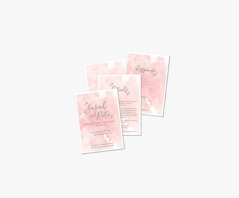 Pete And Sarah Wedding Invitations, transparent png