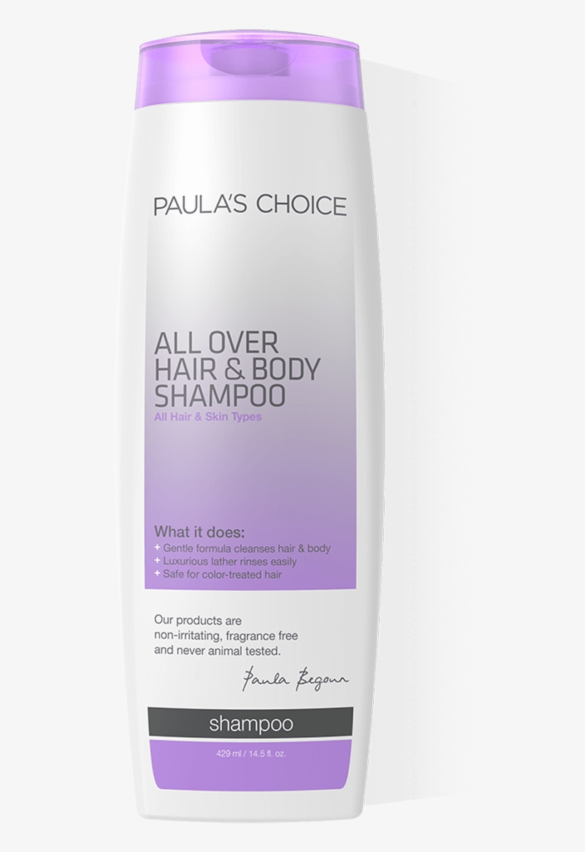 All Over Hair And Body Shampoo Full Size - Paula's Choice All Over Hair & Body Shampoo - Fragrance, transparent png