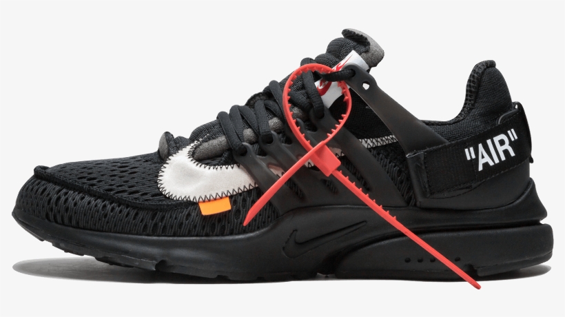 Nike Air Presto Off White Black, transparent png