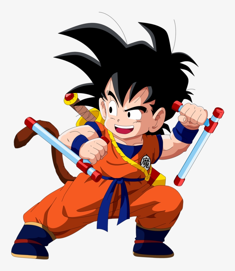 Kid Gohan Png - Young Gohan With Tail, transparent png