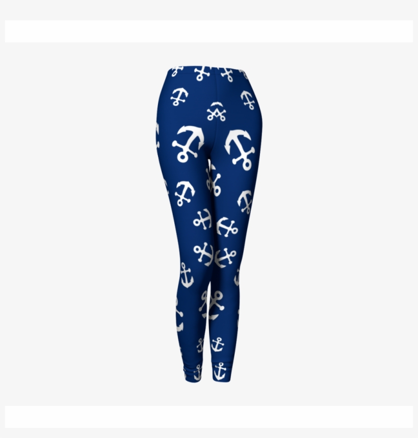 Anchor Pinwheel Leggings - Leggings, transparent png