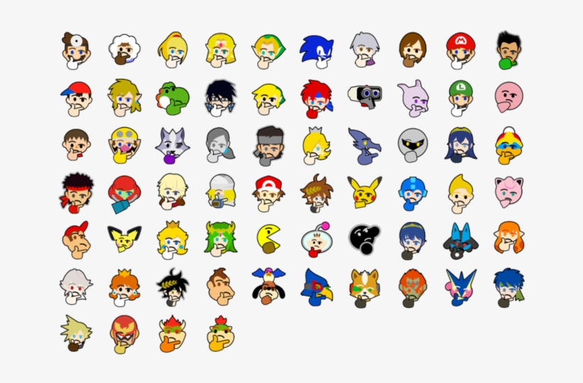 Emoticon Icon Font - Ssbu All Stock Icons, transparent png