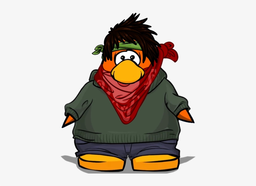 Bandanna Stranger - Club Penguin Turtleneck, transparent png