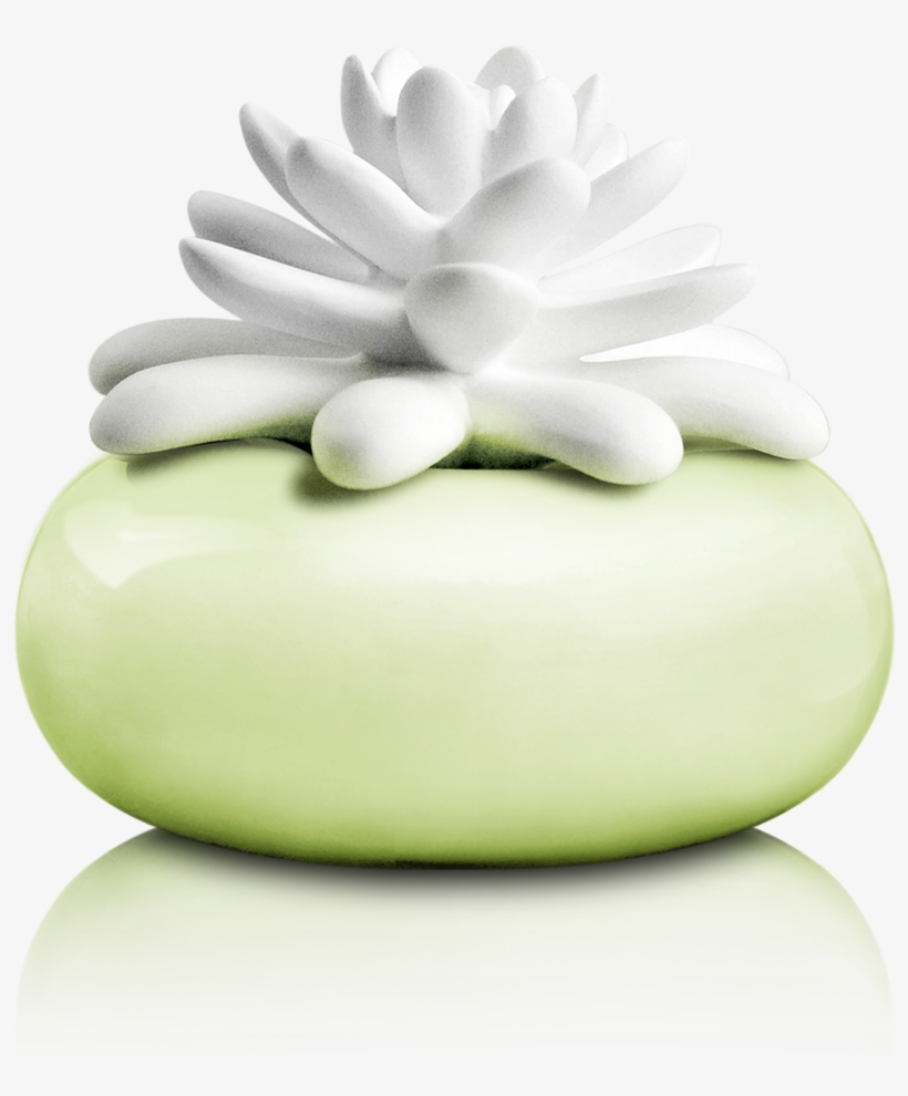 White Lotus Mini Diffuser With Botanical Garden Fragrance - Chando Elegance Mini White Lotus Diffuser- Yellow, transparent png