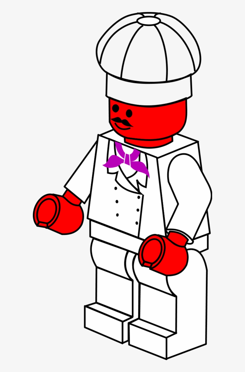 Lego Town Chef - Lego Vector, transparent png