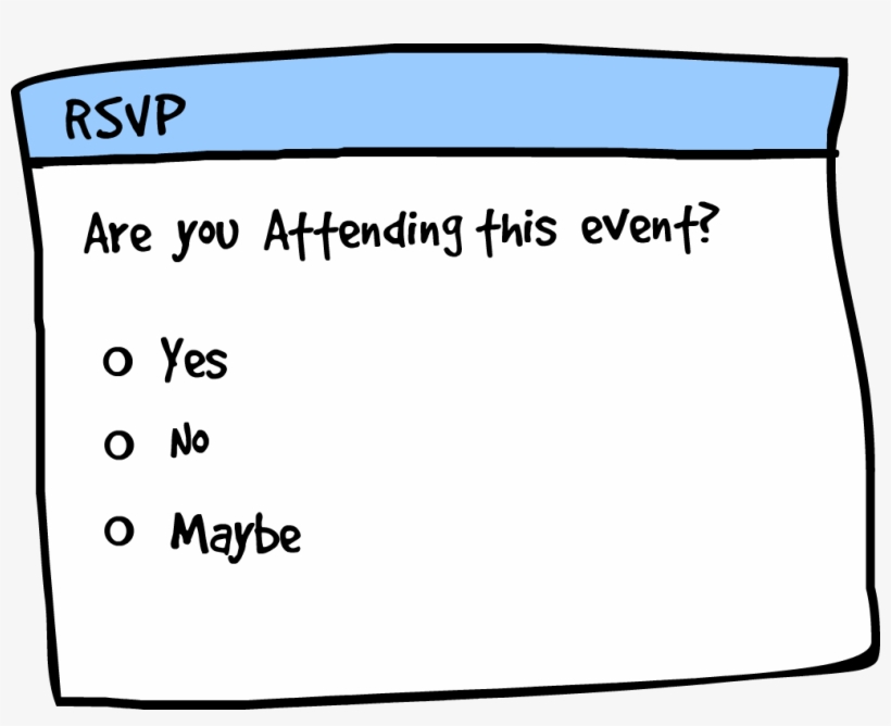 Rsvp For Boot Camp And Class Schedule - Rsvp Yes No Maybe, transparent png