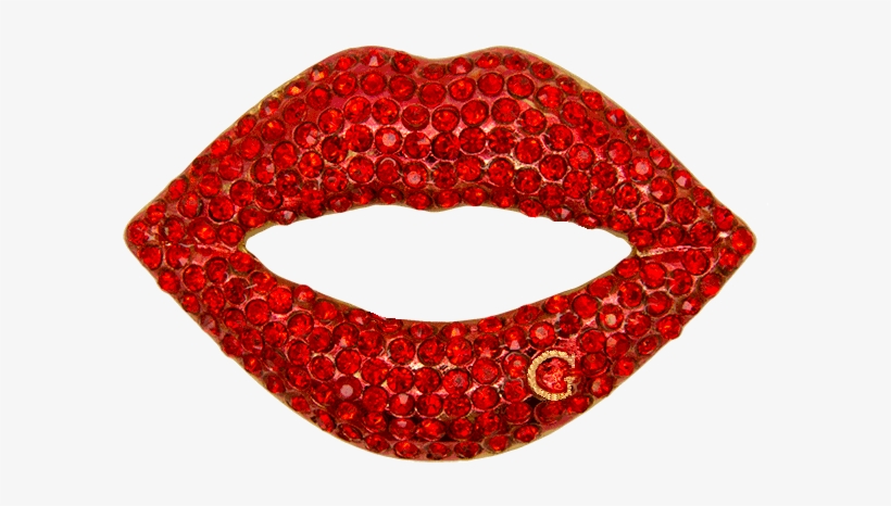 Rhinestone Lips Brooch Png Lips Brooch - Lips Brooch, transparent png