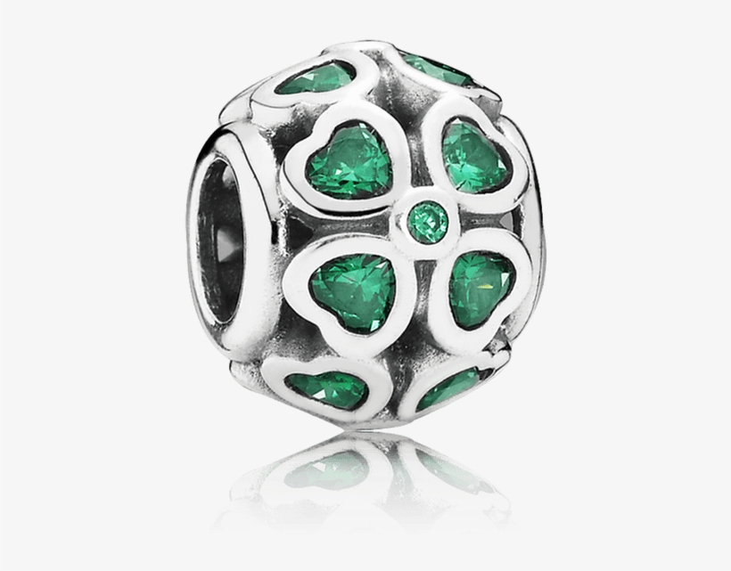 Green Lucky Clover, Charm, Pandora - Pandora Dark Green Clover Charm, transparent png