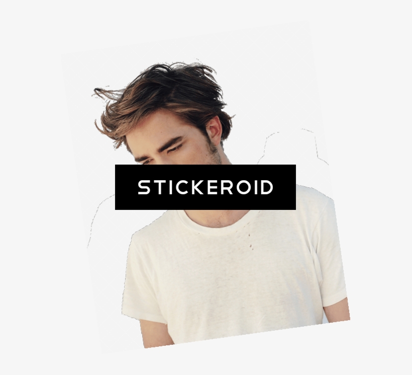 Robert Pattinson Looking Down - Surfer Hair, transparent png