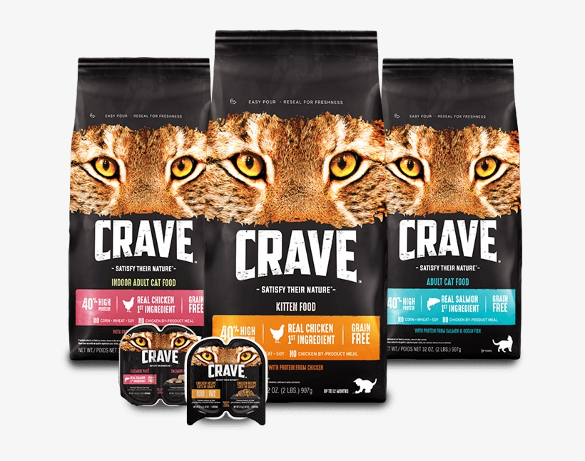 Cat Products - Crave Grain Free High Protein Dry Cat Food, transparent png