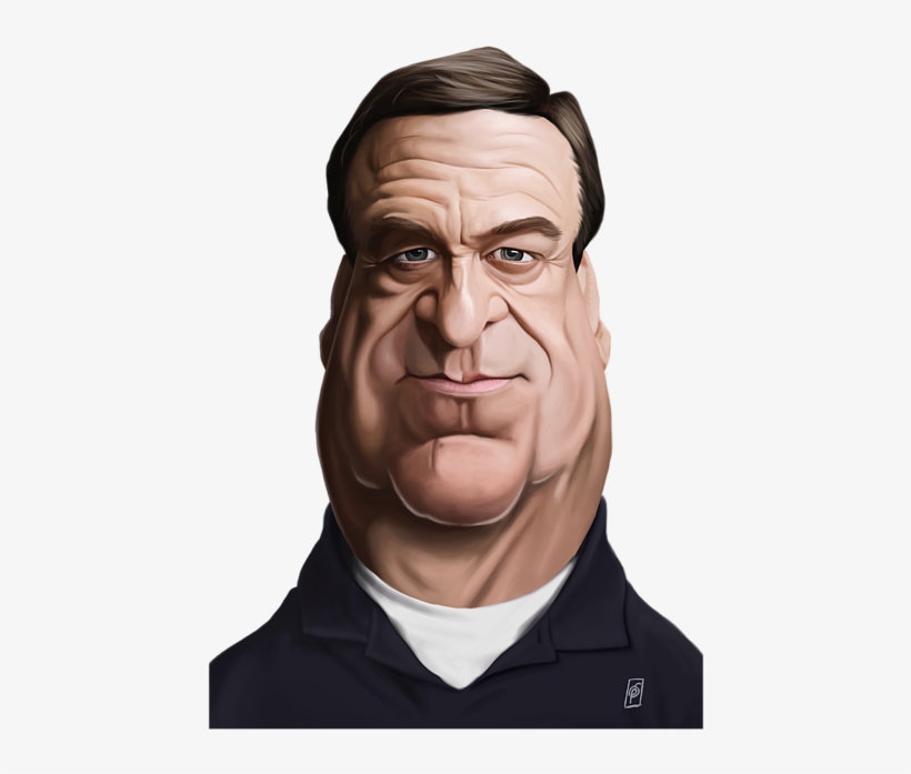 Click And Drag To Re-position The Image, If Desired - John Goodman Caricature, transparent png