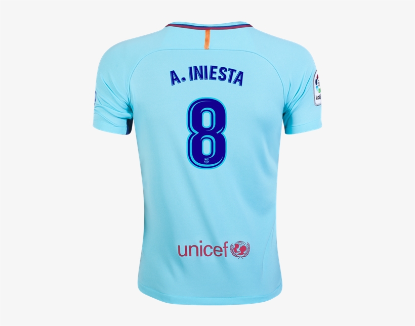 Barcelona 17/18 Away Youth Kit A - Sports Jersey, transparent png