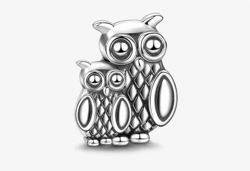 Owl Charm Sterling Silver Png Great Horned Owl Charm - Love, transparent png