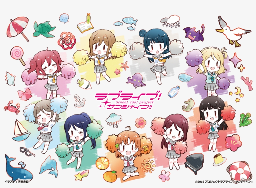 [goods] Love Live Sunshine × 3coins - Lovelive Goods, transparent png