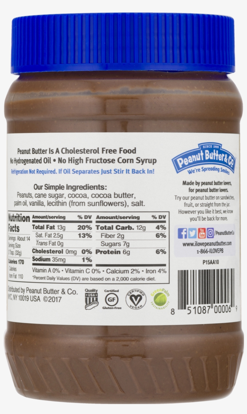 Peanut Butter & Co Dark Chocolate Dreams Peanut Butter, - Peanut Butter & Co, transparent png
