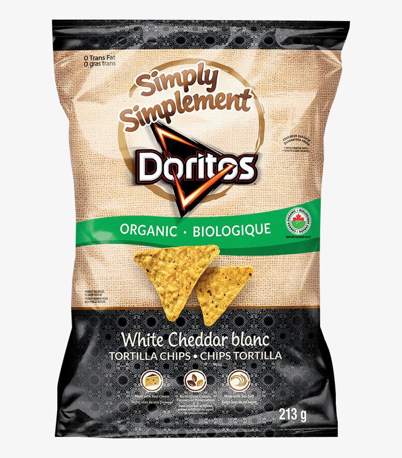 Simply Doritos® White Cheddar Tortilla Chips - Doritos Toasted Corn Tortilla Chips 10.5 Oz. Bag, transparent png