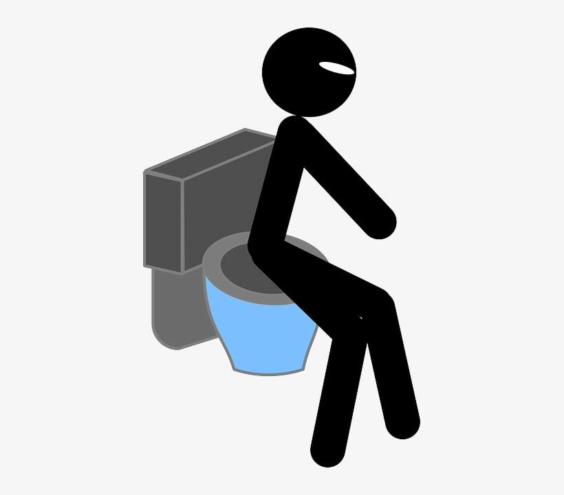 Symbol, Toilet, Bathroom, Sitting, Cloakroom, Tub - Stickman Toilet, transparent png