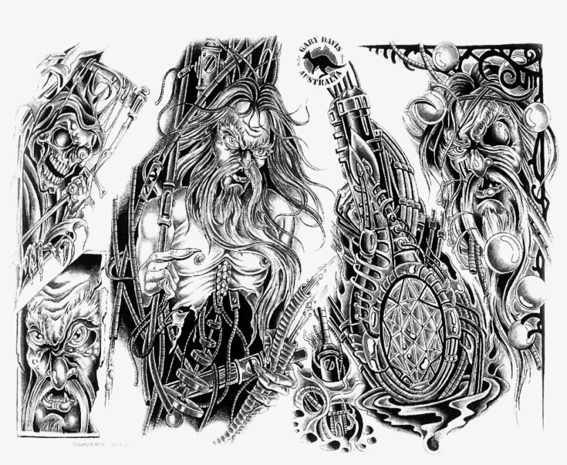 Flower Tattoo Clipart Transparent - Tattoo Full Body Png, transparent png