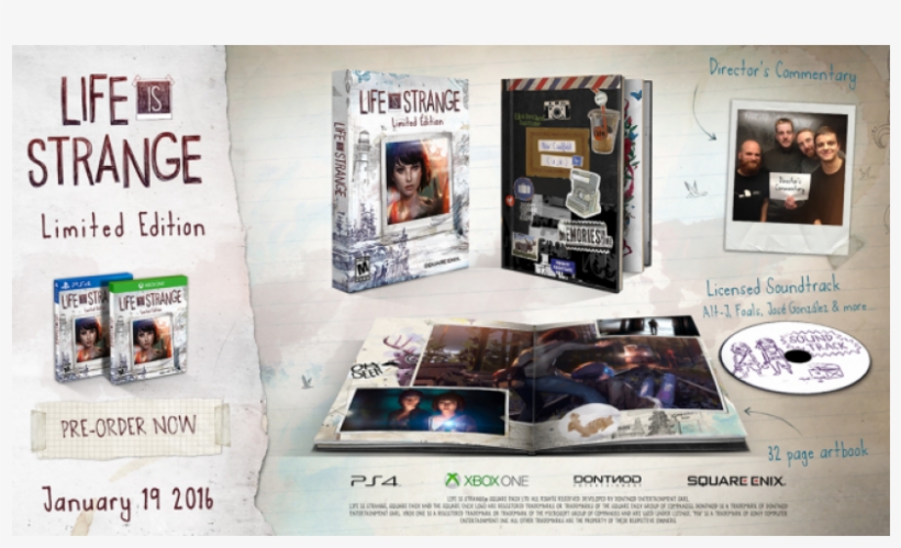 Life Is Strange - Life Is Strange - Limited Edition (xbox One), transparent png