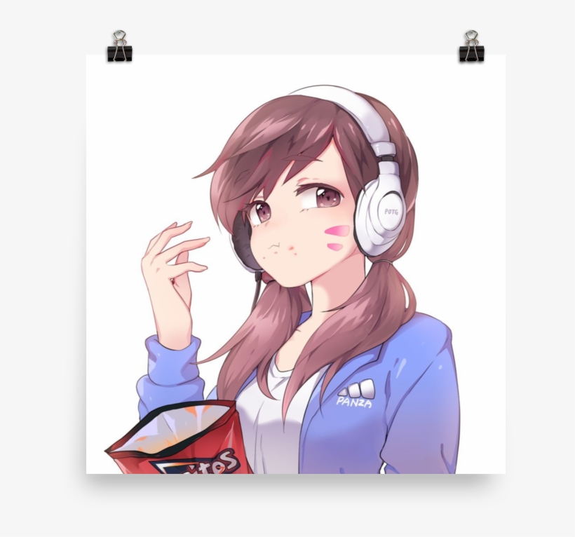 Va Eating Doritos - Cool Drawing Of D Va, transparent png