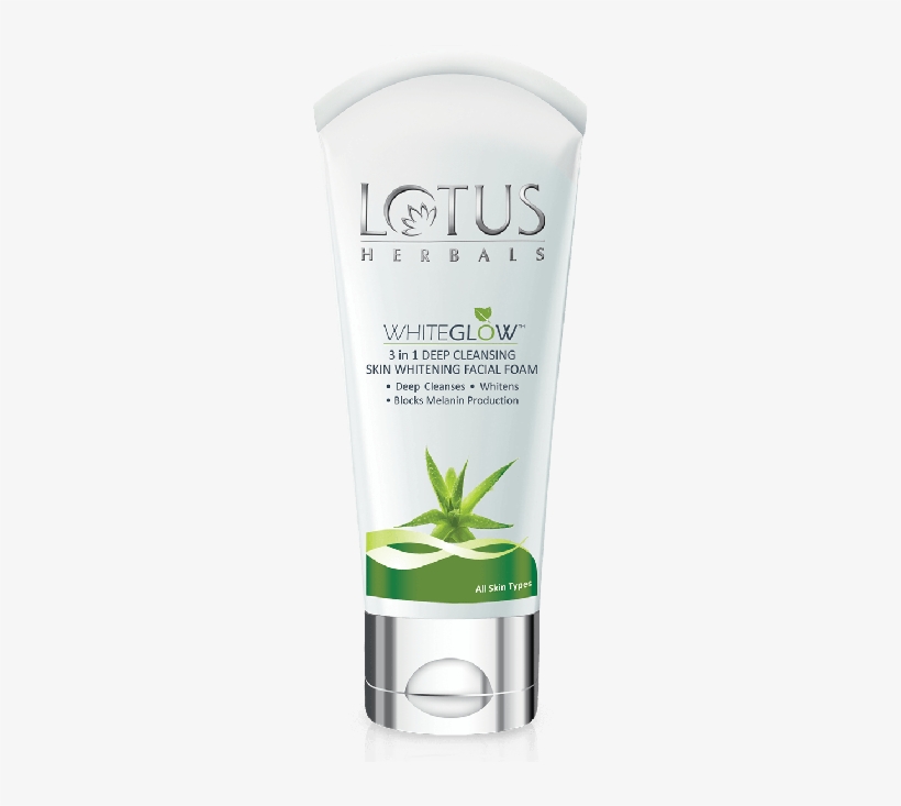 Lotus Herbals Whiteglow 3 In 1 Deep Cleansing Skin - Cream, transparent png