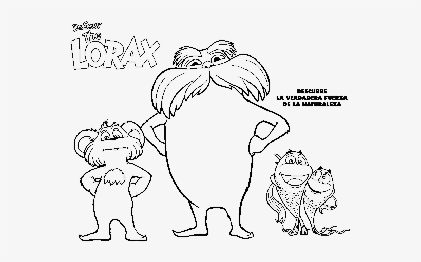 Lorax Colouring, transparent png