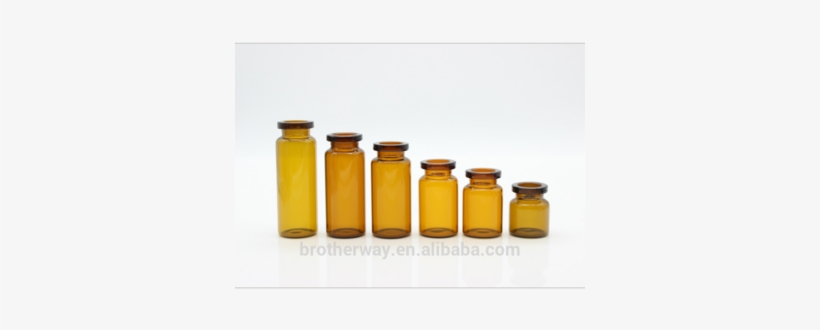 Brown Medicine Bottle With Rubber Stopper, Penicillin - Glass, transparent png