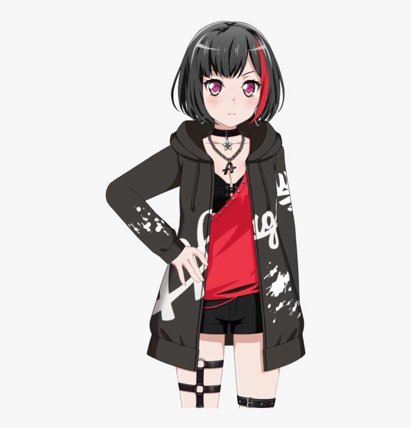 Rock And Glow Live2d Model - Bang Dream Afterglow Ran, transparent png