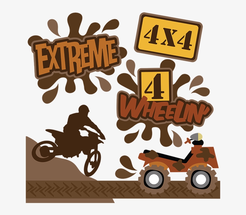 Extreme Svg Files 4 Wheelin' Svg Files Dirt Bike Svg - Extreme Sport, transparent png