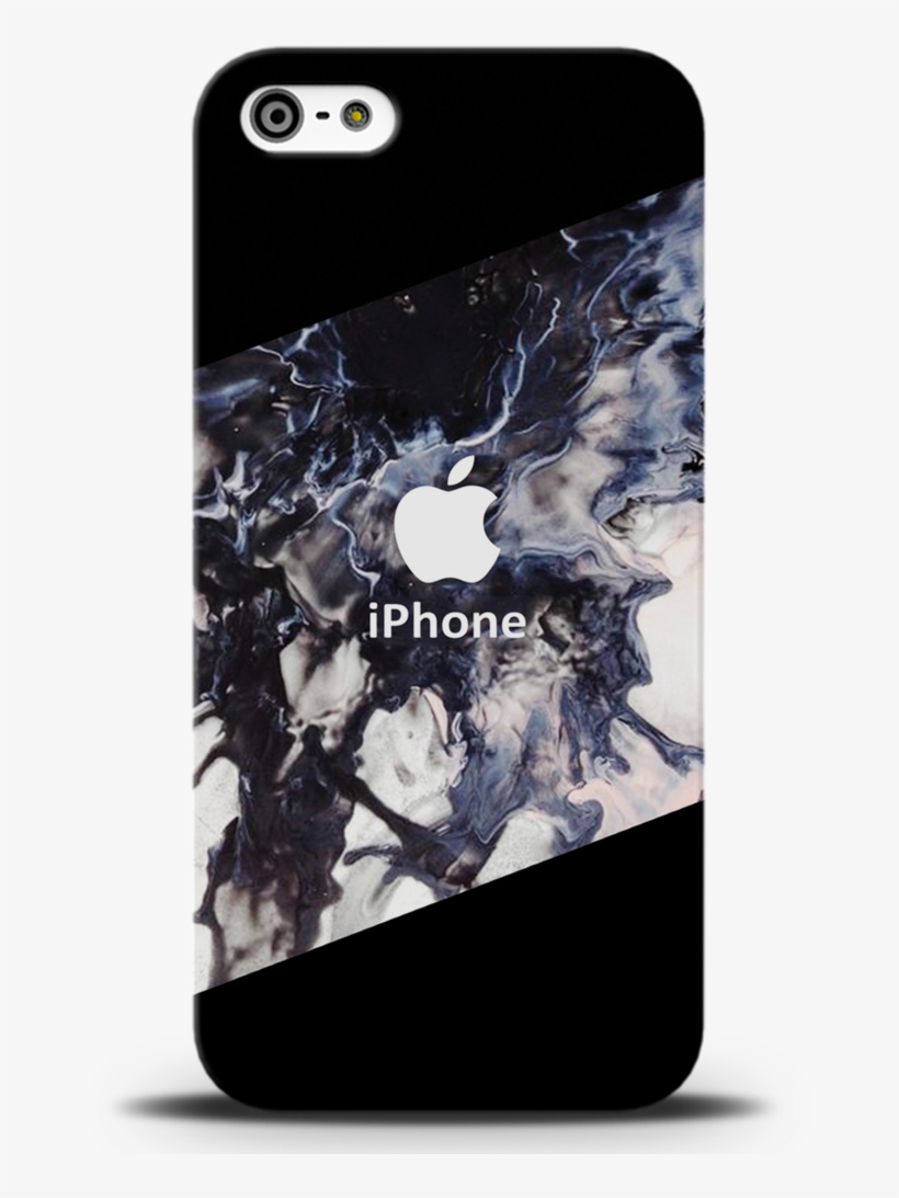 Black Splash Cover Case For Iphone 5/5s/se - Iphone, transparent png