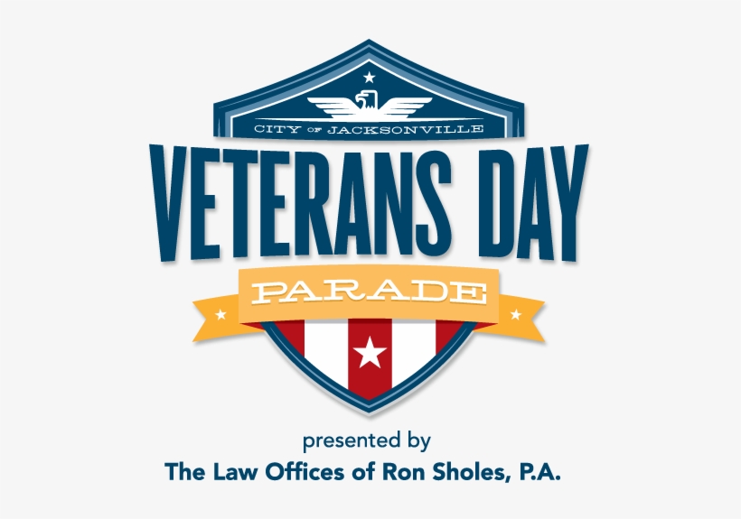 City Of Jacksonville Veterans Day Parade - Veterans Day Parade Logo, transparent png