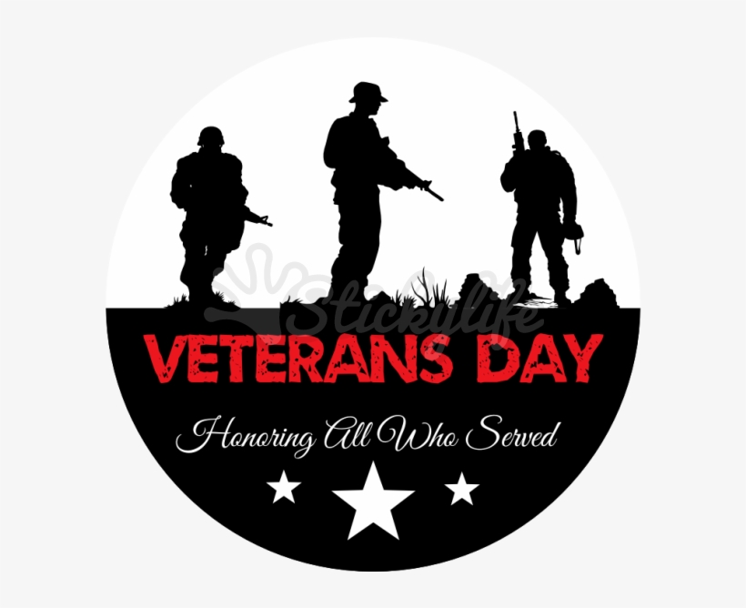Veterans Day Static Cling - Silhouette, transparent png