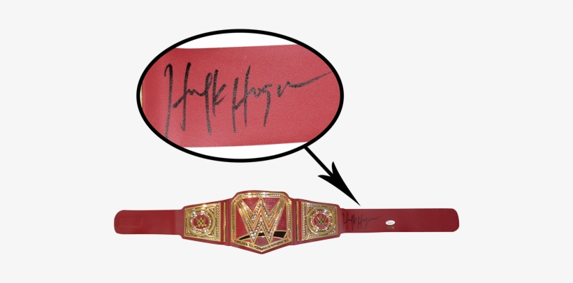 Hulk Hogan Autographed Wrestling Championship Belt - Belt, transparent png