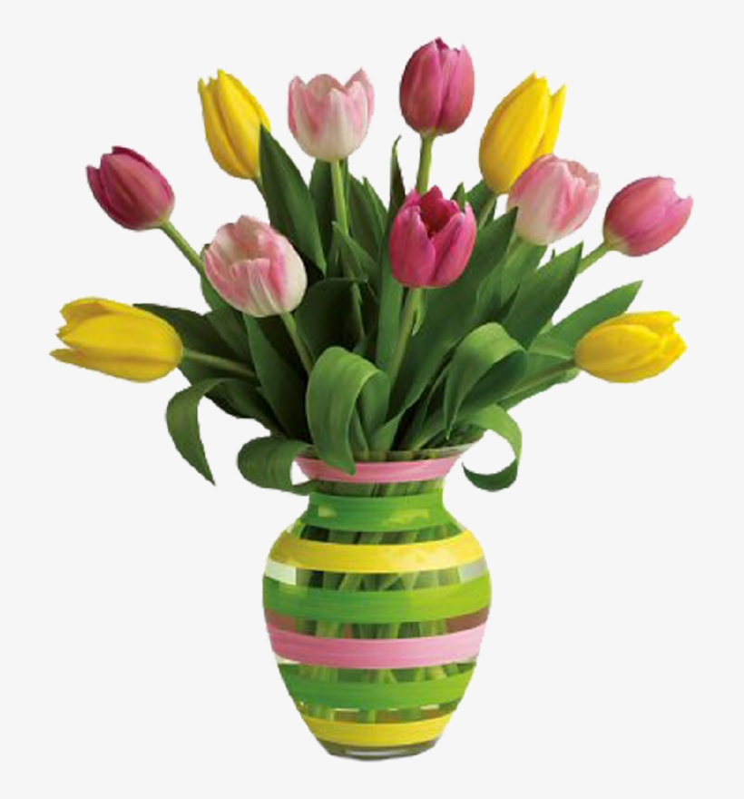 Beautiful Clipart Flower Vase - Vase With Flower Png, transparent png