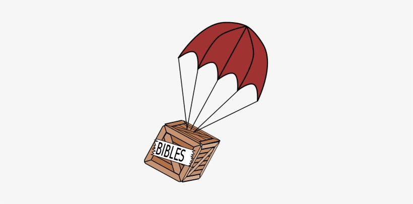 Parachute Crate Clipart, transparent png