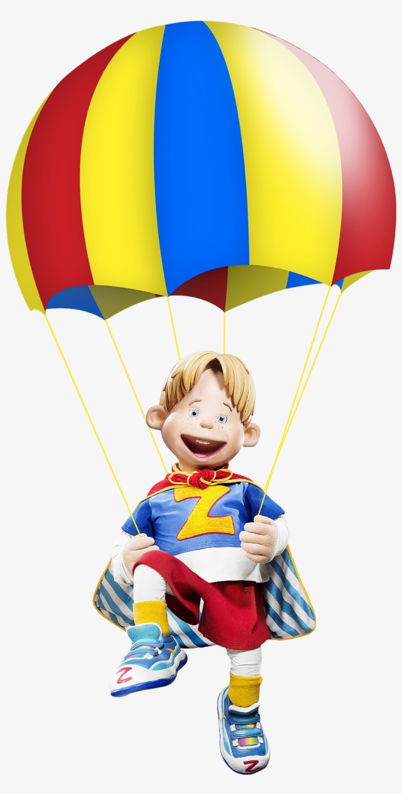 Lazytown Ziggy With Parachute - Parachute Png, transparent png