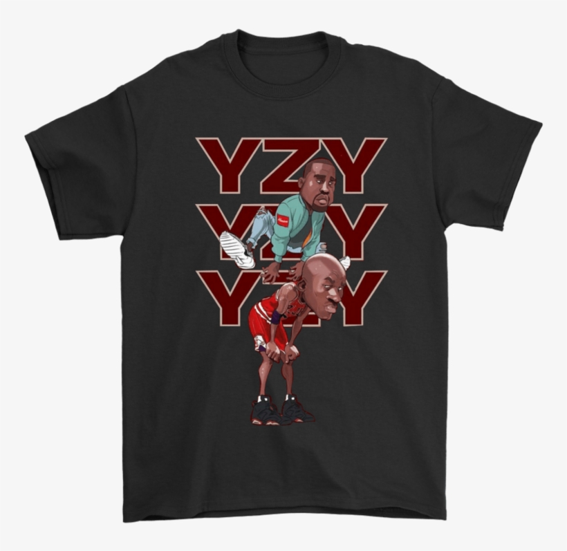 Gildan Mens T-shirt / Black / S Yeezy Jumped Over Jumpman - Mario Bacon, transparent png