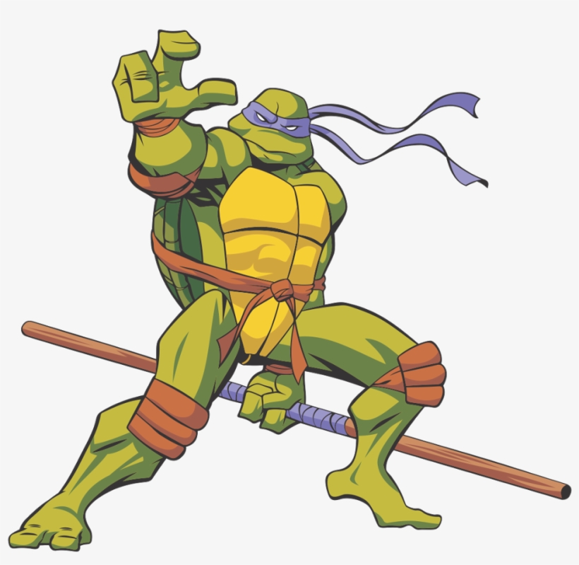 Vmed - Info - Donatello Ninja Turtle Cartoon, transparent png