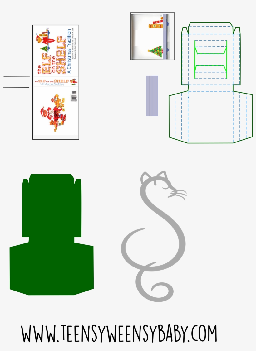 Printable Packaging For Mini Elf On The Shelf - Diagram, transparent png