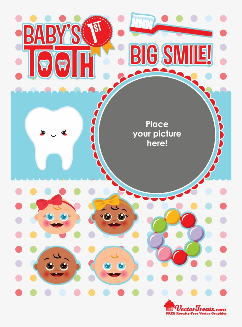 Sweet Free Royalty Free Vectors For Baby S First Tooth - Baby's First Tooth, transparent png