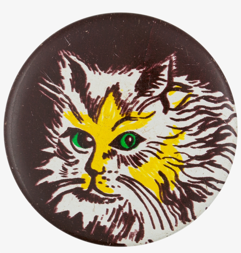 Yellow Cat With Green Eyes - Tabby Cat, transparent png