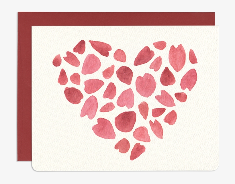 Romantic Petal Greeting Card - Gift, transparent png