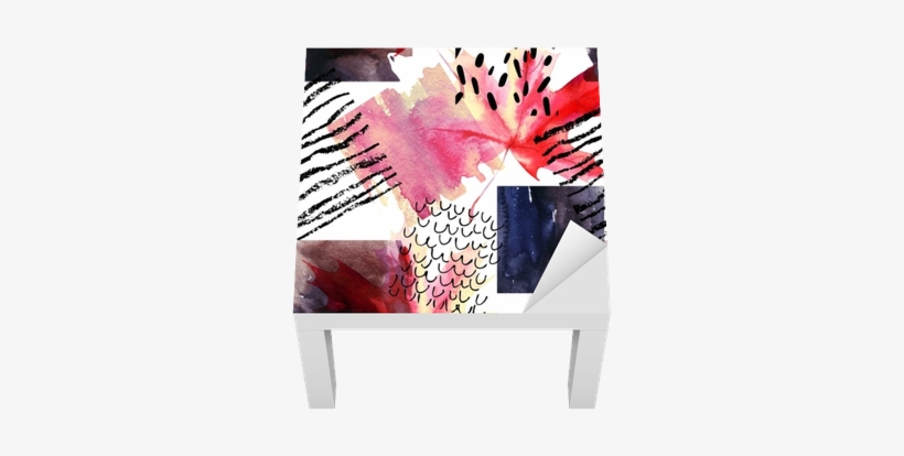 Abstract Seamless Pattern With Watercolor Squares And - Watercolor Painting, transparent png