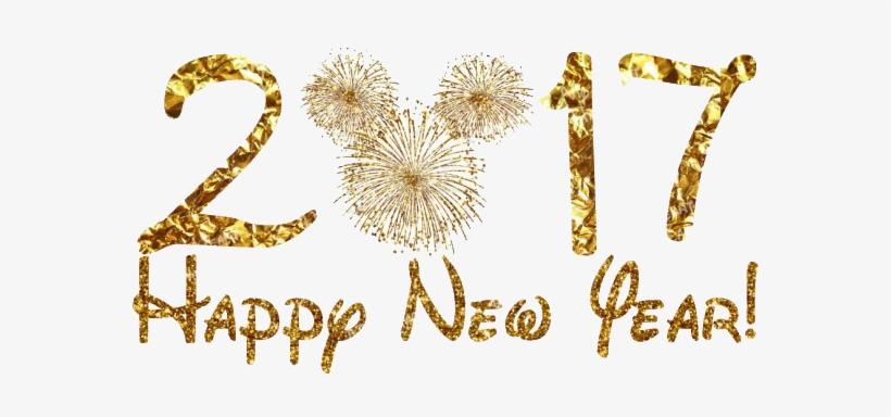 Gold Png Transparentpng - Happy New Year 2017 Disney, transparent png