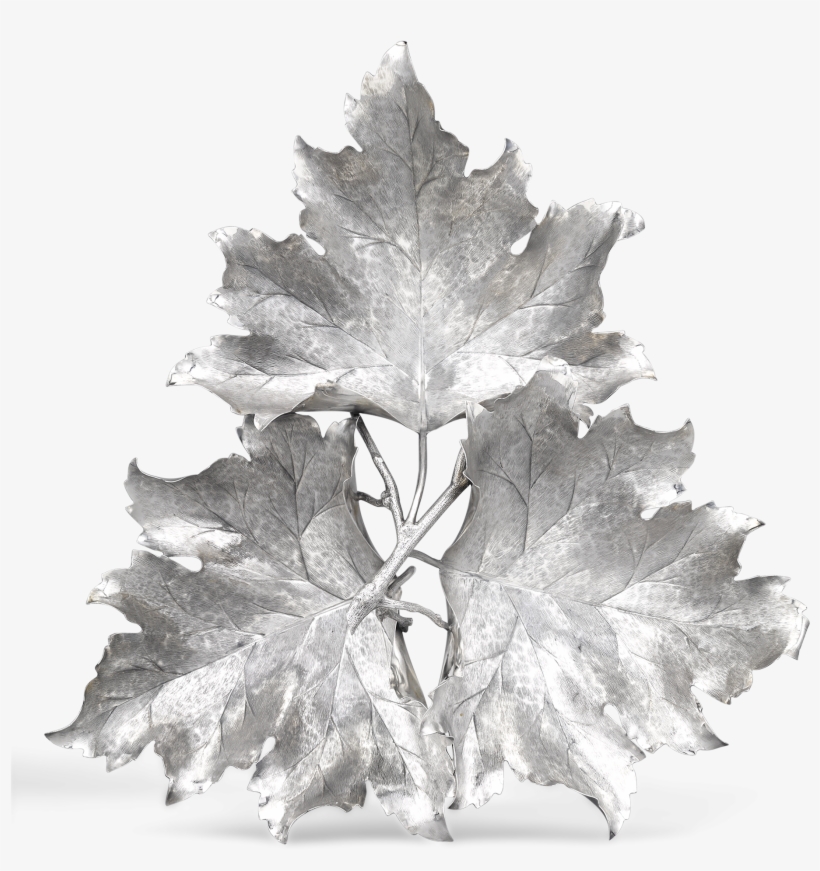 Maple Leaf Sterling Silver Serving Dish By Buccellati - Maple Leaf, transparent png