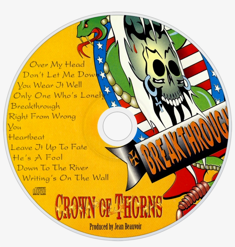 Crown Of Thorns Breakthrough Cd Disc Image - Crown Of Thorns - Breakthrough, transparent png