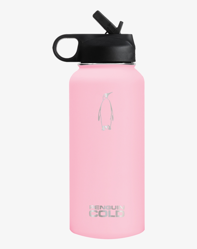 32oz Straw Lid King Penguin Cold - Hydro Flask 40 Oz Wide Mouth W/ Straw Lid Bottle, transparent png