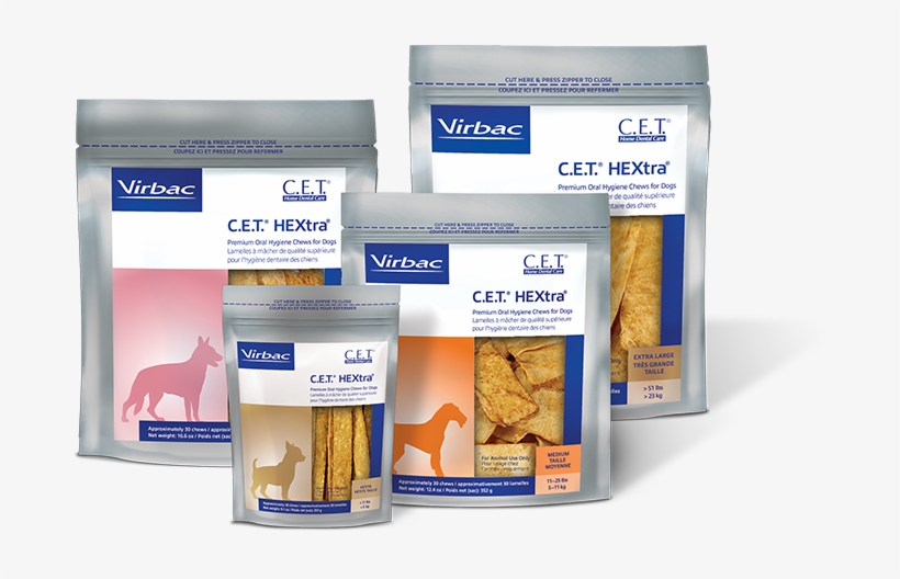Cet Premium Enzymatic Hextra Oral Hygiene Rawhide Chews Cet Hextra